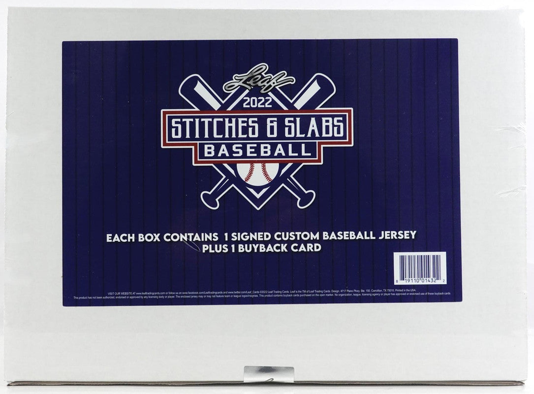 2022 Leaf Stitches and Slabs Baseball Hobby Box