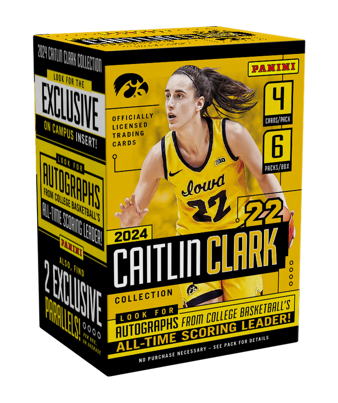 2024 Panini Caitlin Clark Collection Basketball Hobby 6-Pack Blaster Box