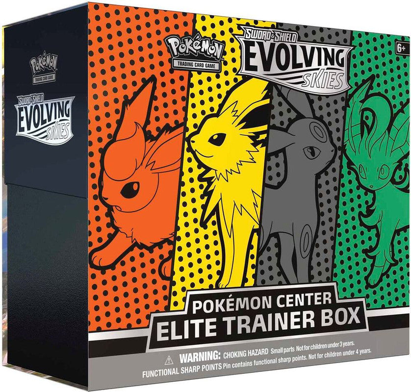 Pokemon Sword and Shield: Evolving Skies Pokemon Center Elite Trainer Box (FJUL)