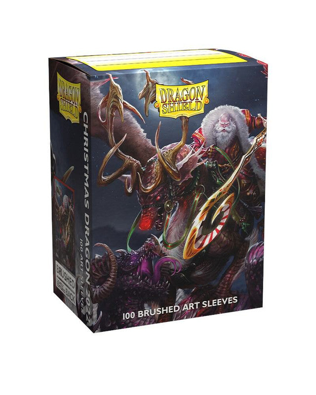 Dragon Shield Sleeves: Brushed Art - Christmas Dragon 2022