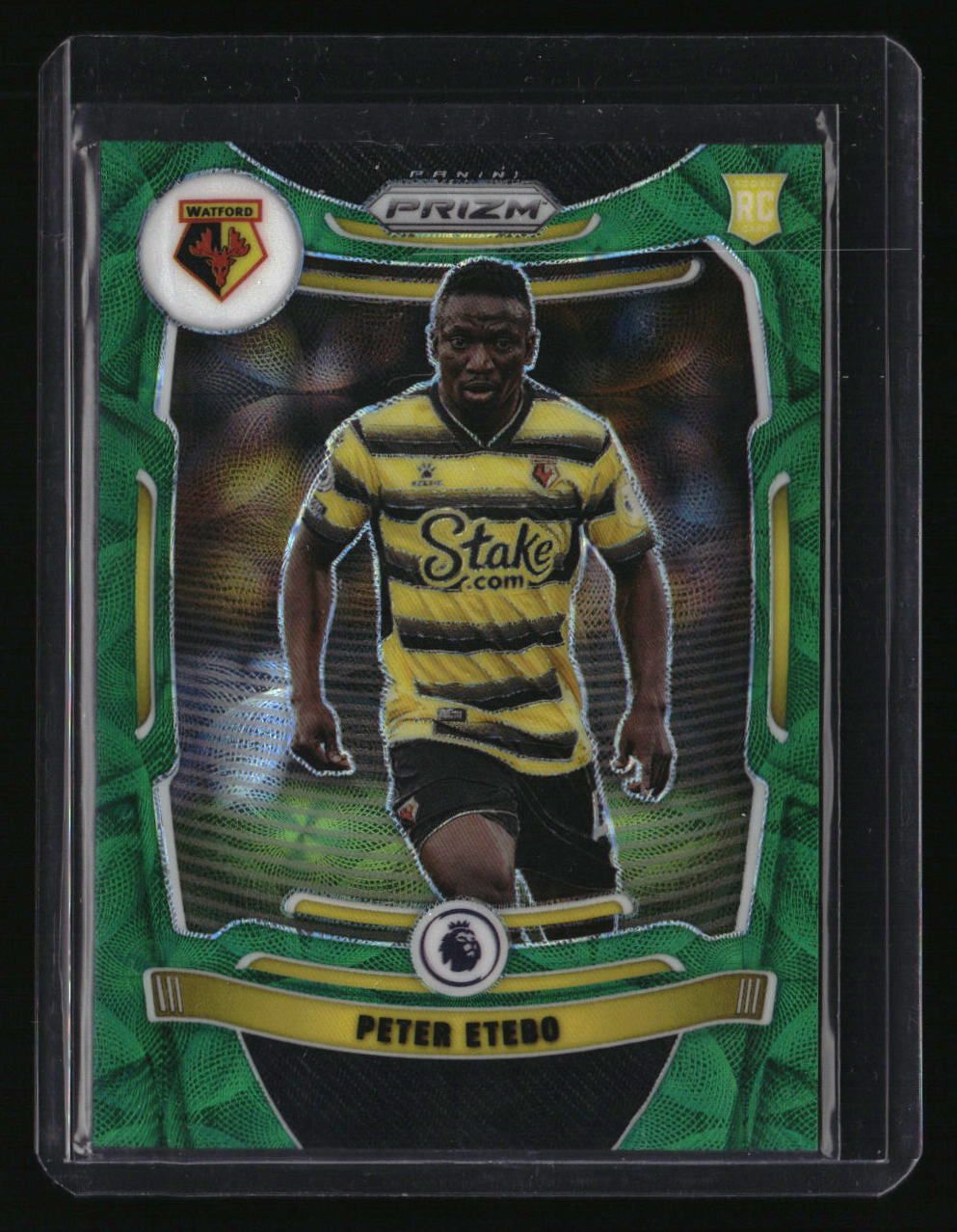 2021-22 Panini Prizm Premier League Peter Etebo Choice Prizms Green #/9