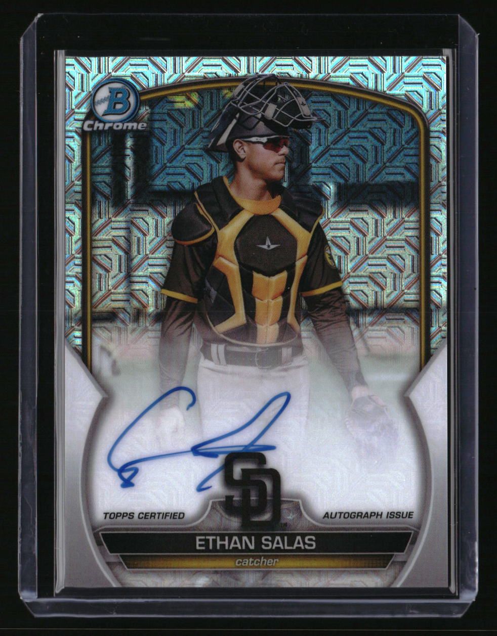 2023 Bowman Chrome Ethan Salas Mojo Chrome Autographs