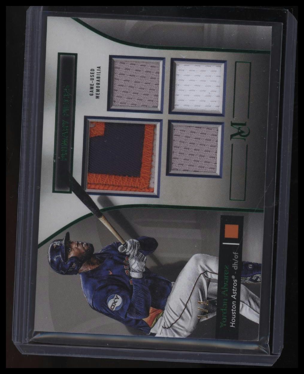 2024 Topps Museum Collection Yordan Alvarez Primary Pieces Quad Relics