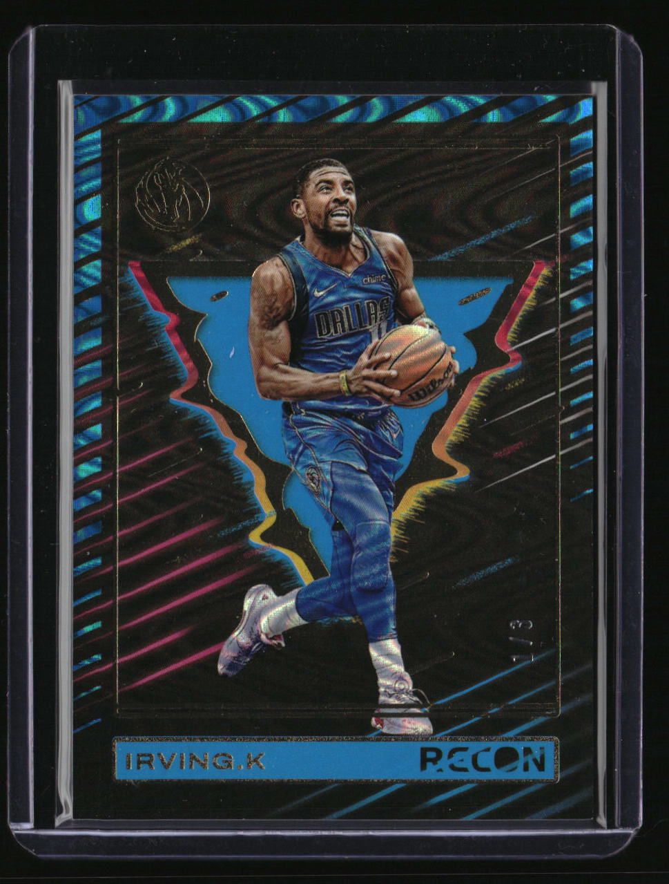 2023-24 Panini Recon Kyrie Irving Holo Platinum Swirl FOTL #/3