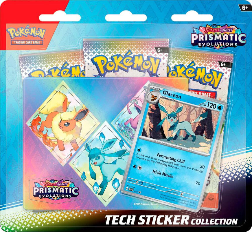 Pokemon: Scarlet and Violet - Prismatic Evolutions Tech Sticker (Glaceon) (PRE-ORDER)