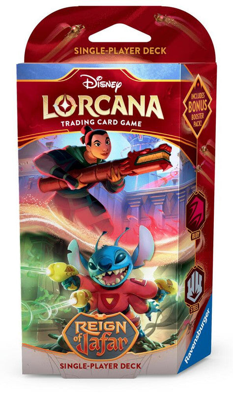 Disney Lorcana: Reign of Jafar Starter Deck (Ruby and Steel)