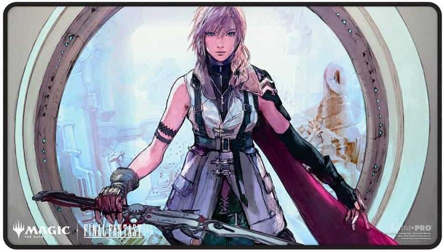 Ultra Pro MTG Black Stitched Playmat - Final Fantasy X Universe Beyond: Lightning, Army of One