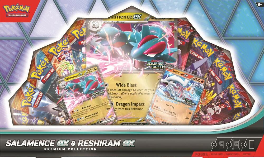 Pokemon TCG: Salamence ex and Reshiram ex Premium Collection Box