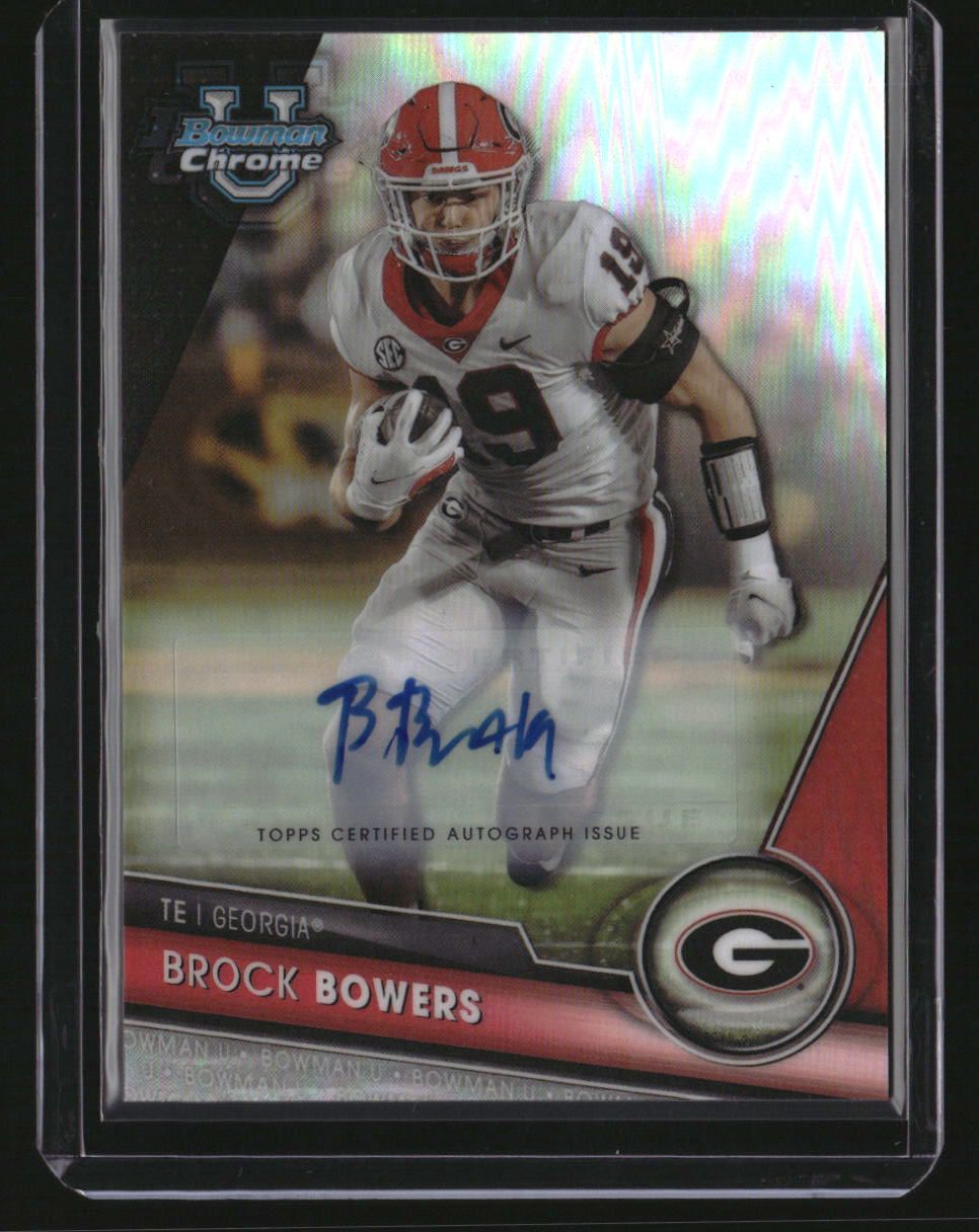 2023 Bowman U Chrome Brock Bowers Prospect Autographs Refractor #/499