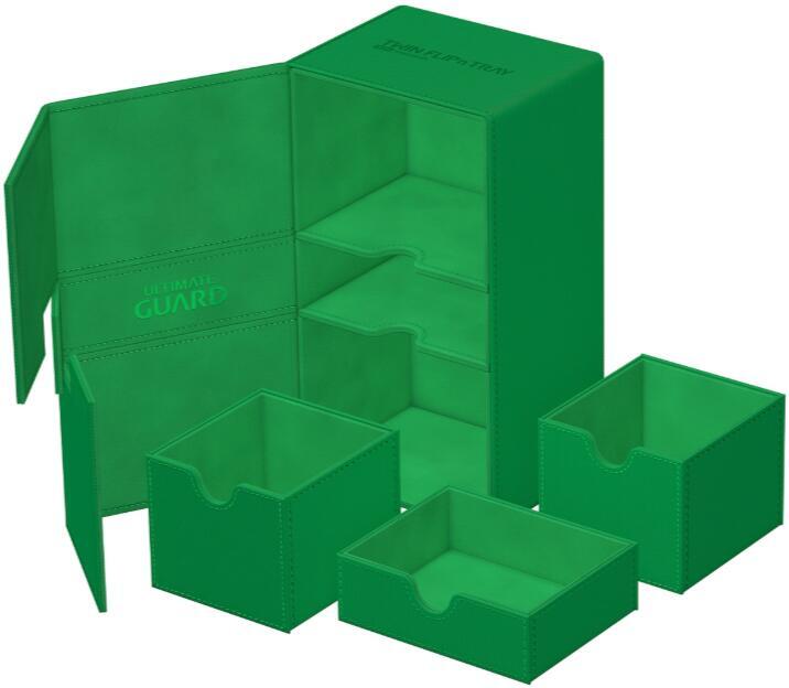 Ultimate Guard Deckbox : Flip n Tray (200+) - Green