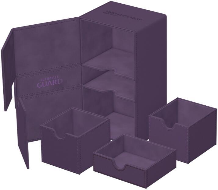 Ultimate Guard : Flip N Tray Xenoskin 200+ Deckbox - Purple