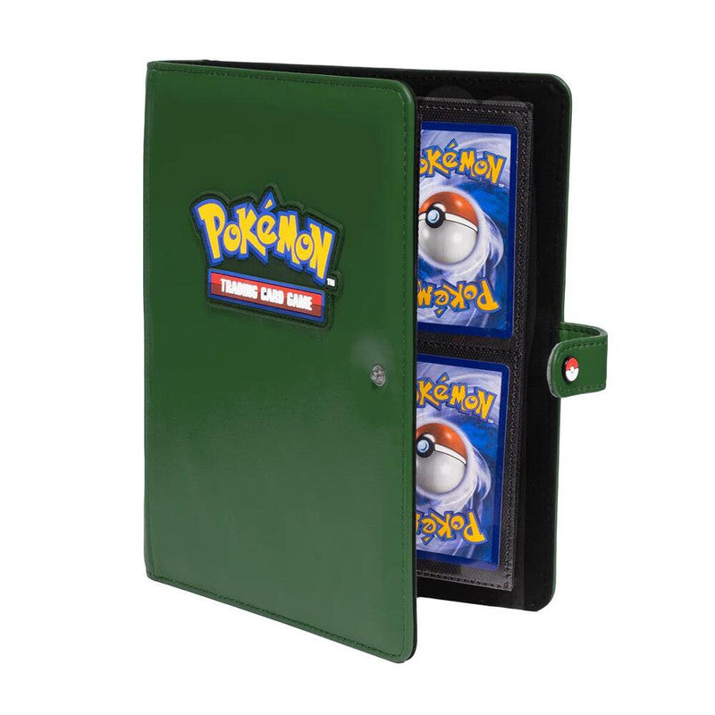 Ultra Pro : Premium 4-Pocket Snap Binder for Pokemon (Green)