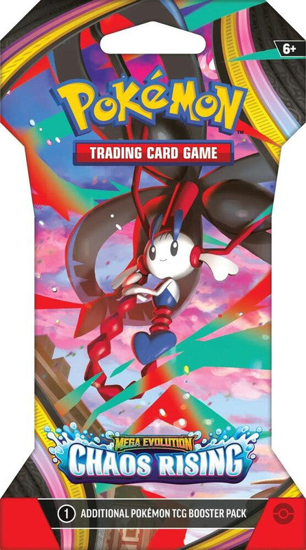Pokemon TCG: Mega Evolution - Chaos Rising Sleeved Booster Pack (PRE-O Pokemon TCG: Mega Evolution - Chaos Rising Sleeved Booster Pack (PRE-O