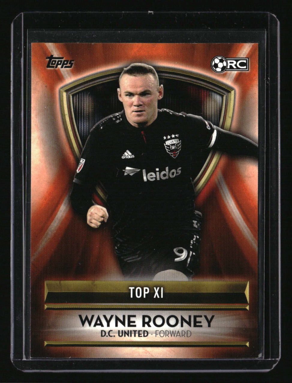 2019 Topps MLS Wayne Rooney 2018 MLS Award Winners Orange #/25