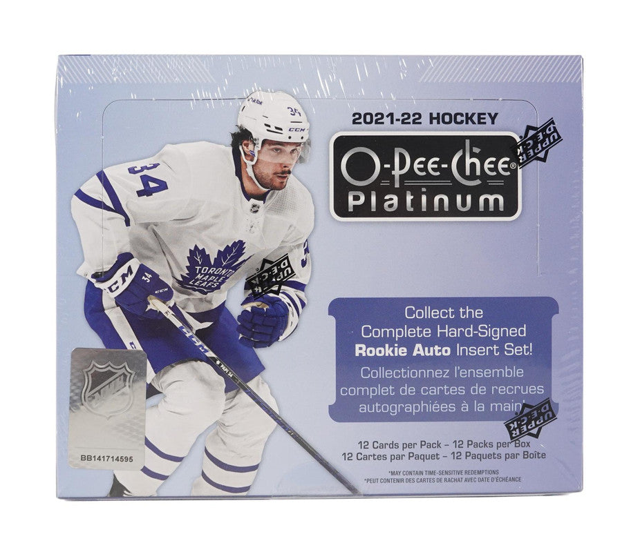 2021/22 Upper Deck O-Pee-Chee Platinum Hockey Hobby Box