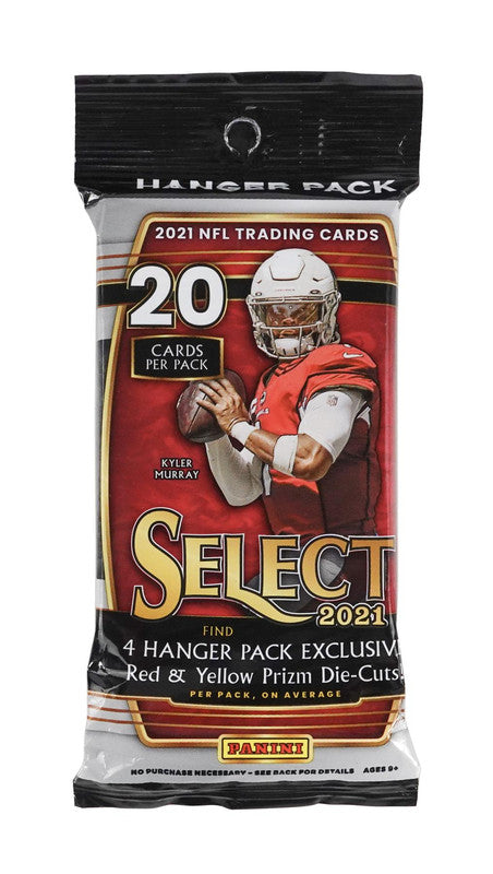 2021 Panini Select Football Hanger Pack (Red &amp; Yellow Prizms)