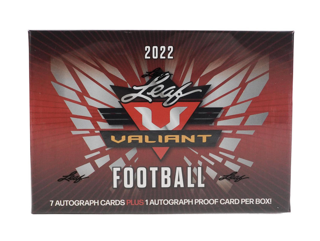 2022 Leaf Valiant Football Hobby Box