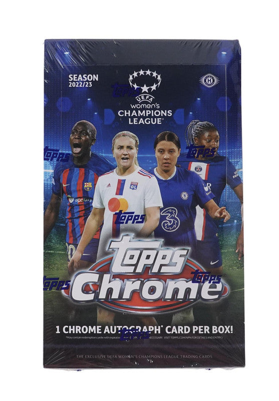 2022/23 Topps Chrome UEFA Women&#x27;s Champions League Soccer Hobby Box