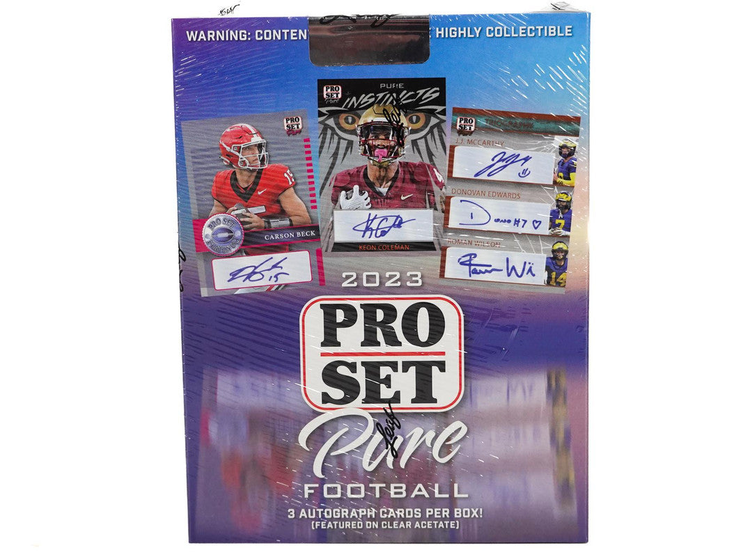 2023 Leaf Pro Set Pure Football Hobby Box (SALE)