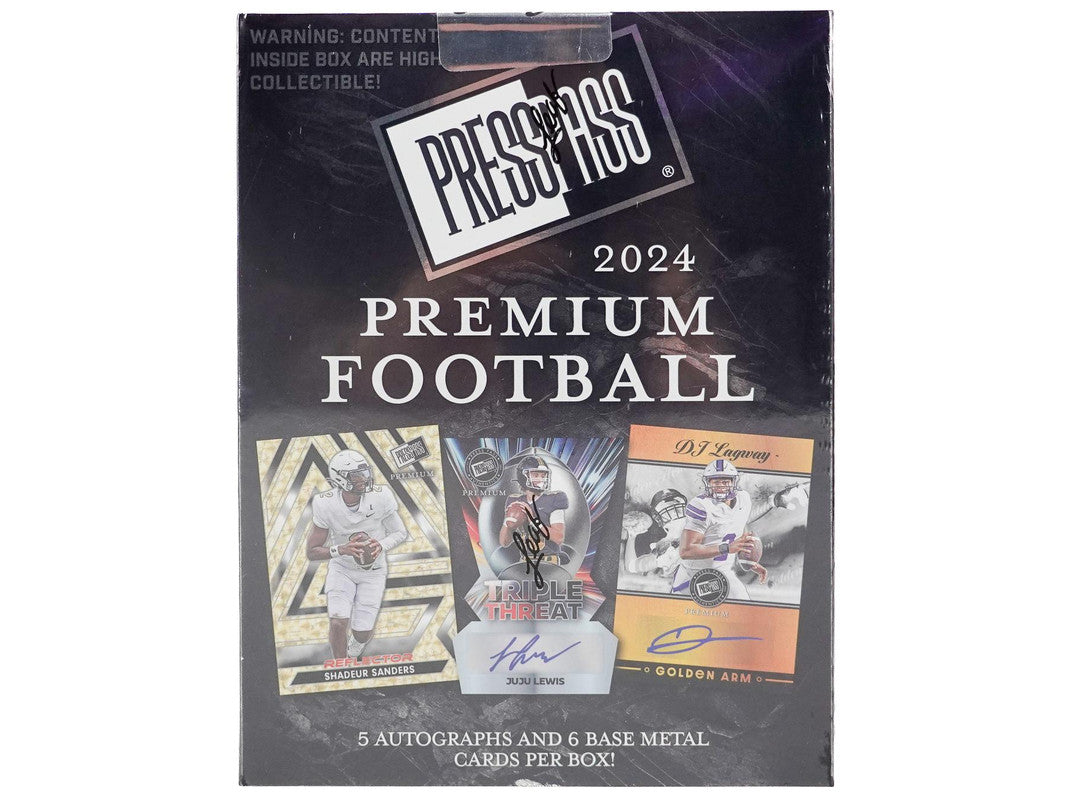 2024 Leaf Press Pass Premium Football Hobby Box