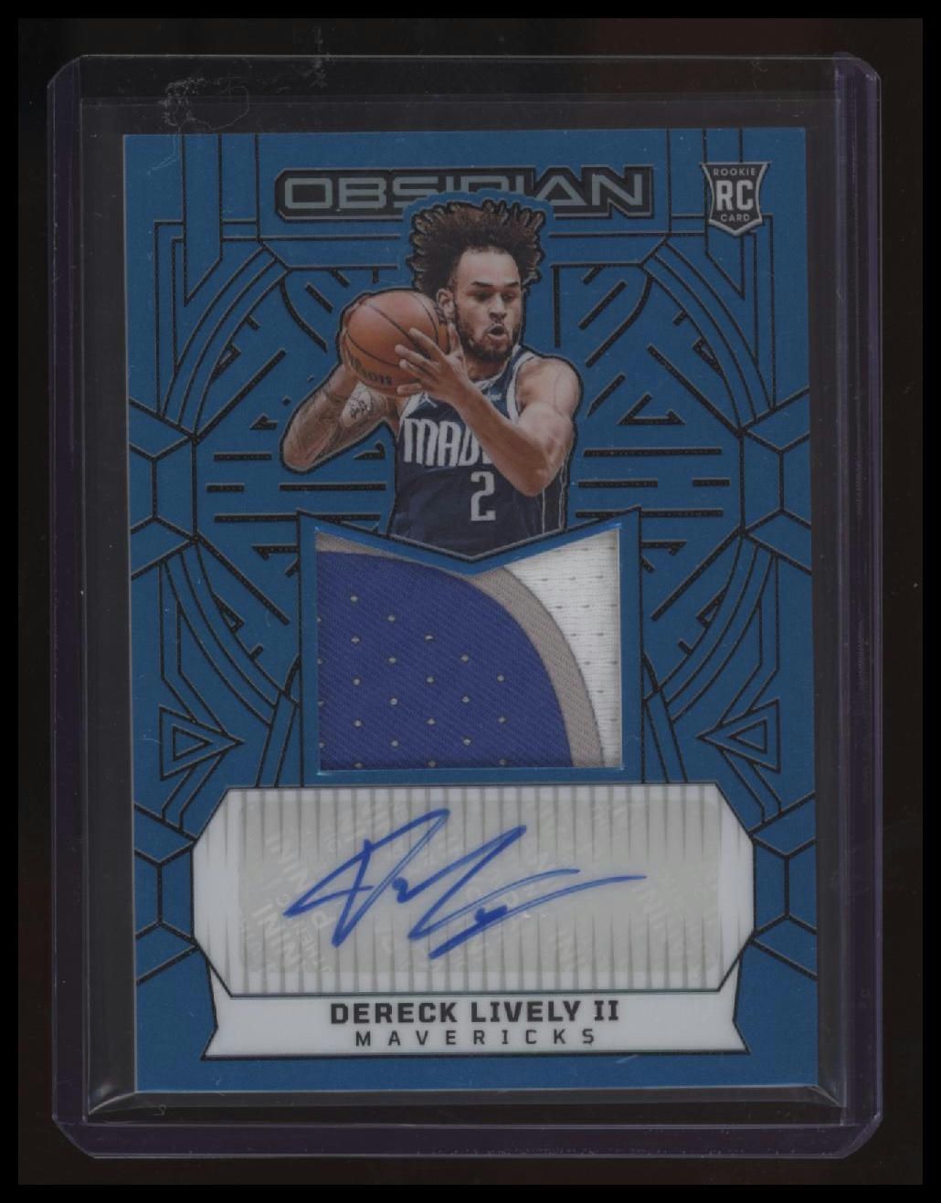 2023-24 Panini Obsidian Dereck Lively II Electric Etch Blue Flood FOTL #/16