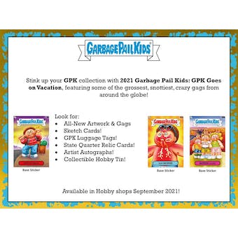Garbage Pail Kids GPK Goes on Vacation Series 2 Hobby Collector's Edition Box (Topps 2021)