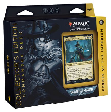 Magic the Gathering: Universes Beyond: Warhammer 40,000 - Forces of the Imperium Commander Deck (Collector's Edition)