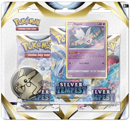 Pokemon: Sword and Shield - Silver Tempest 3 Pack Blister [Togetic]