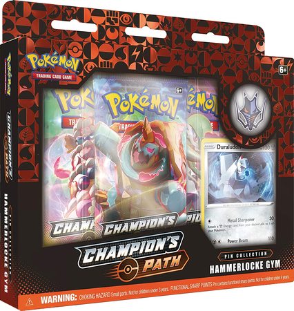 Pokemon TCG: Sword and Shield - Champion's Path Hammerlocke Gym Pin Collection Box