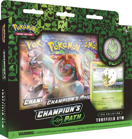 Pokemon TCG: Sword and Shield - Champion's Path Turffield Gym Pin Collection Box