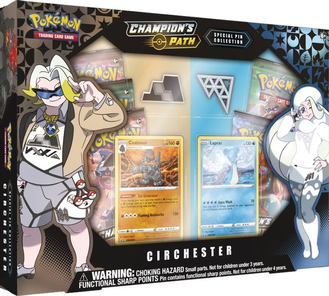 Pokemon TCG: Sword and Shield - Champion's Path Special Pin Circhester Collection Box
