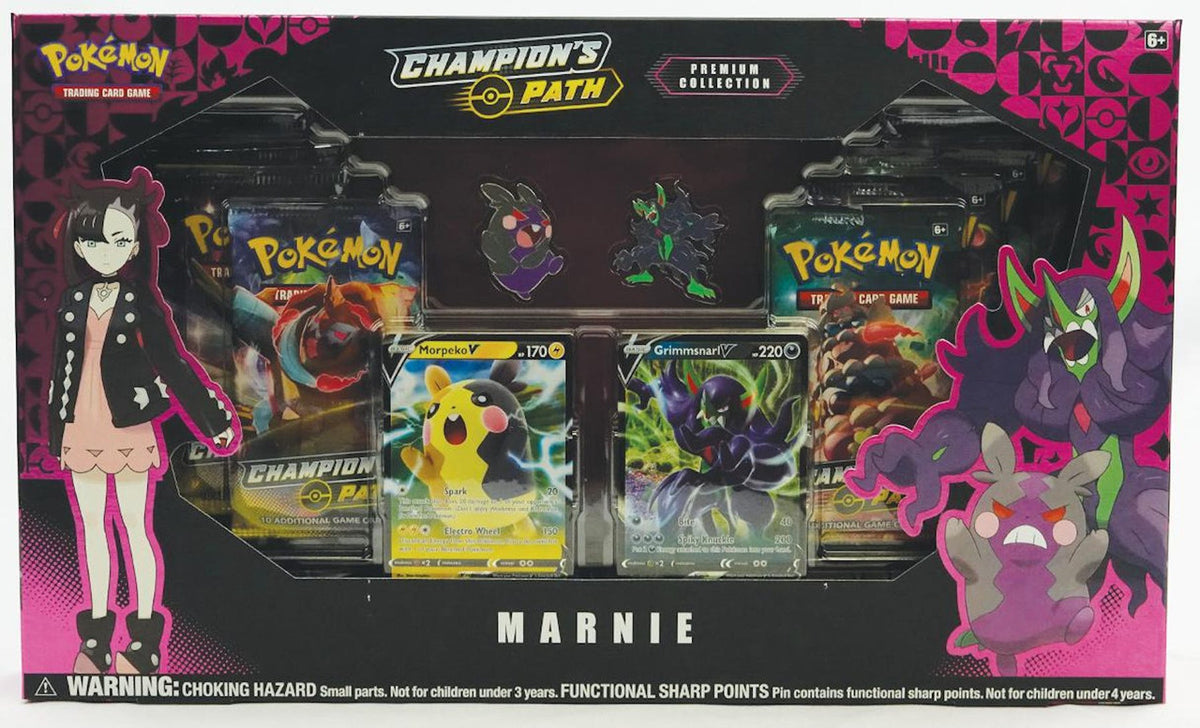 Pokemon TCG: Sword and Shield - Champion's Path Marnie Premium Collection Box