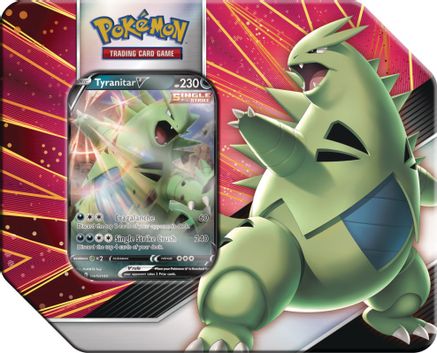 Pokemon TCG: V Strikers Tyranitar V Collector&amp;#x27;s Tin