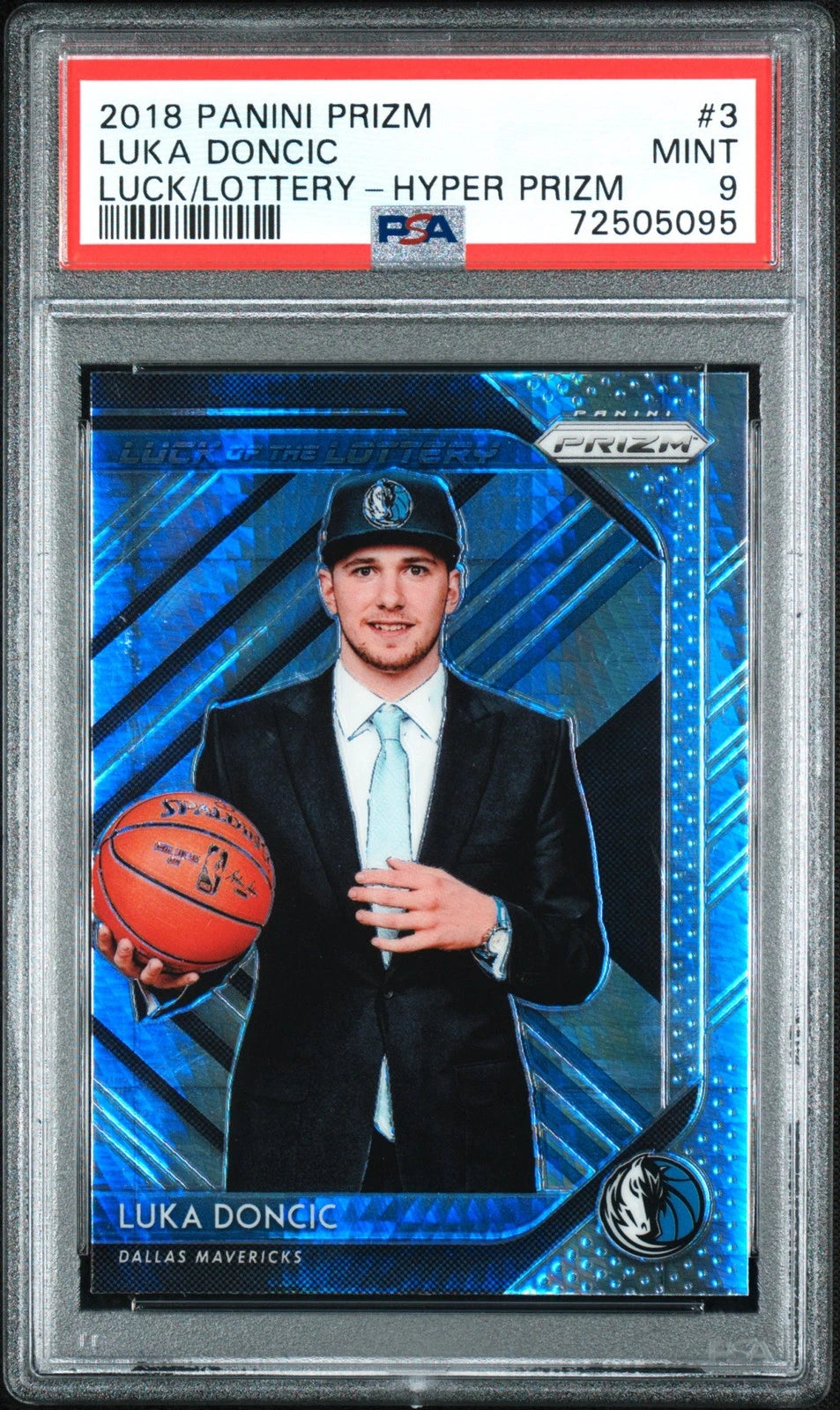 2018 Luka Dončić Panini Prizm raw card