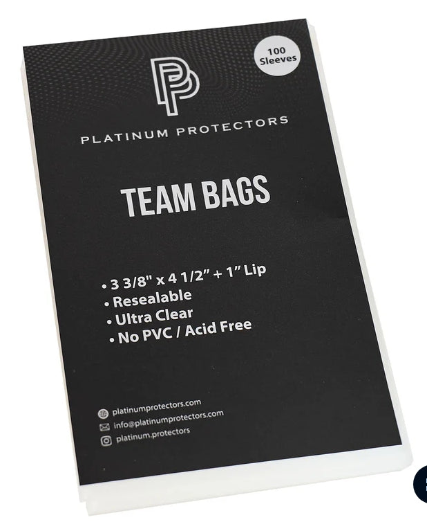 Platinum Protector Team Bags with Resealable Strips