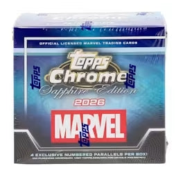 2026 Topps Marvel Comics Chrome Sapphire Hobby Box