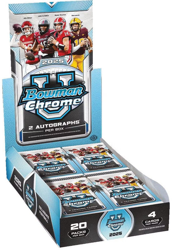 2025 Bowman University Chrome Football Hobby Box