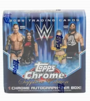 2026 Topps Chrome WWE Wrestling Sapphire Edition Box