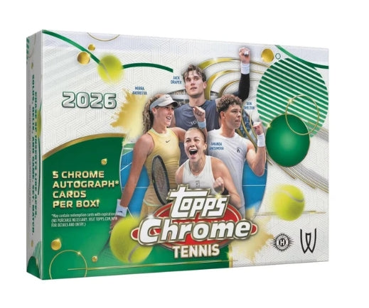 2026 Topps Chrome Tennis Delight Box (PRE-ORDER)