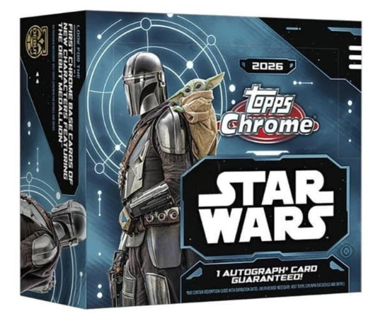 2026 Topps Star Wars Chrome Hobby Box (PRE-ORDER)