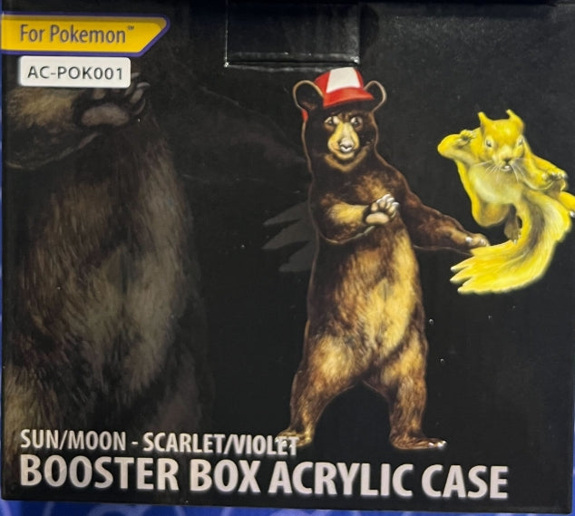Bearish Acrylic Case Pokemon Booster Box