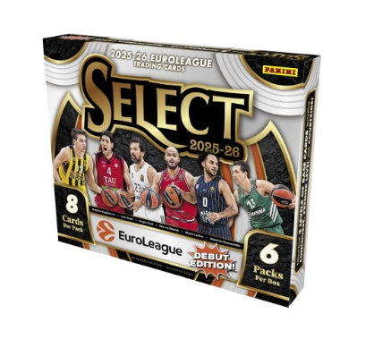2025/26 Panini Select EuroLeague Basketball Hobby Box