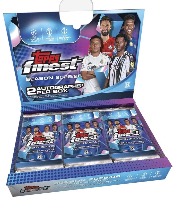 2025/26 Topps UEFA Club Competitions Finest Soccer Hobby Box
