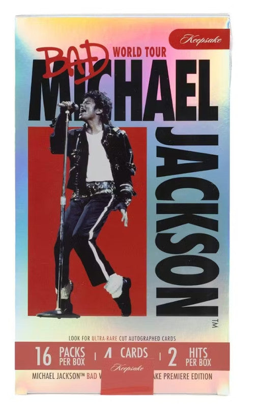 2025 Michael Jackson Bad World Tour Keepsake Premiere Edition Hobby Box