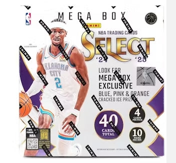 2024/25 Panini Select Basketball Mega Box (Blue,Pink,Orange Cracked Ice!)