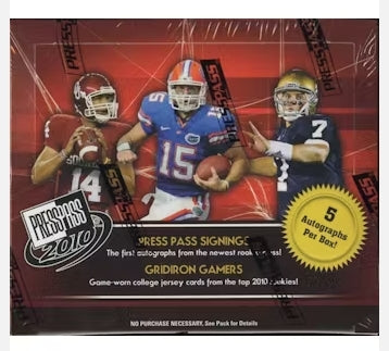 2010 Press Pass Football Hobby Box