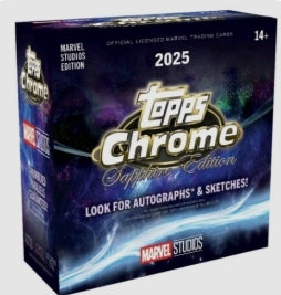 2025 Topps Marvel Studios Chrome Sapphire Edition Hobby Box