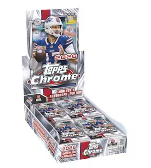 2026 Topps Chrome Football Hobby Box (PRE-ORDER)