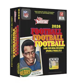 2026 Topps Heritage Football Mega Box (PRE-ORDER)