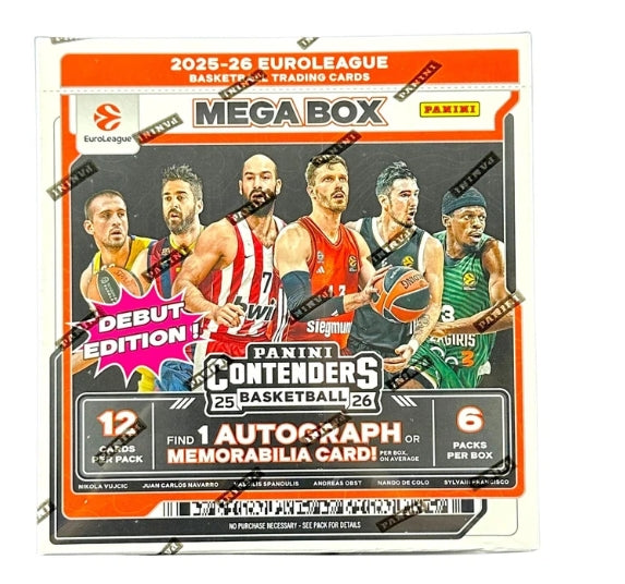 2025/26 Panini Contenders EuroLeague Basketball Mega Hobby Box